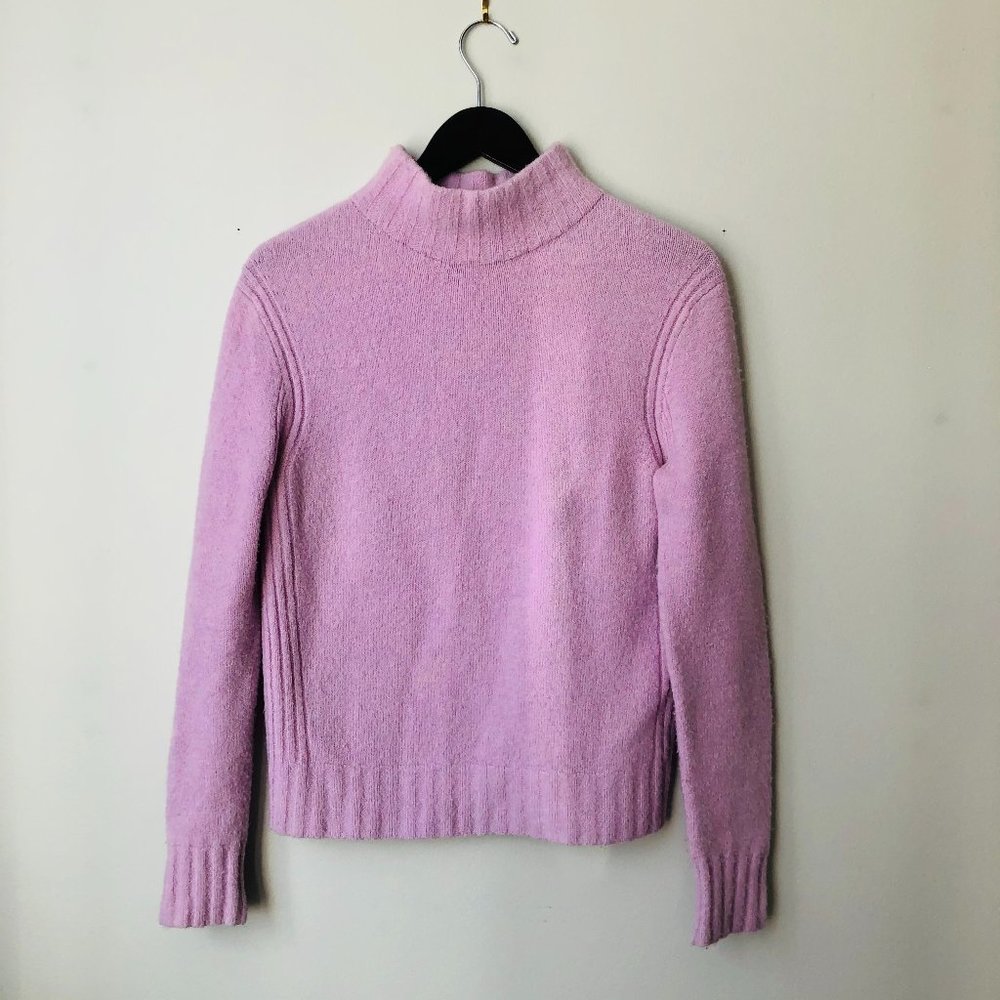 J.Crew Point Sur Mock Neck Lavender Sweater